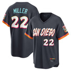 Kooe S.Diego Padres #22 Mason Miller Player Obsidian 2026 City Connect Home Limited T-shirt Stitched Jerseys