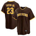 Kooe S.Diego Padres #23 Fernando Tatis Jr Player Brown Alternate Replica Game Stitched Jerseys