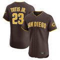 Kooe S.Diego Padres #23 Fernando Tatis Jr Player Brown Home Limited Elite Stitched Jerseys