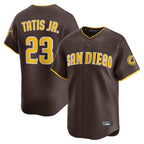 Kooe S.Diego Padres #23 Fernando Tatis Jr Player Brown Home Limited Stitched Jerseys
