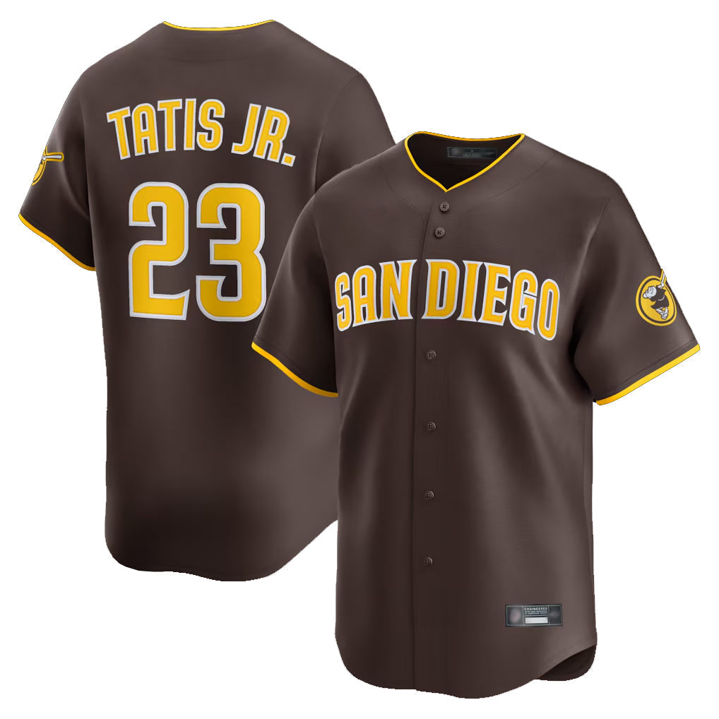 Kooe S.Diego Padres #23 Fernando Tatis Jr Player Brown Home Limited Stitched Jerseys