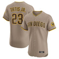 Kooe S.Diego Padres #23 Fernando Tatis Jr Player Khaki Home Limited Elite Stitched Jerseys