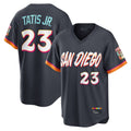 Kooe S.Diego Padres #23 Fernando Tatis Jr Player Obsidian 2026 City Connect Home Game T-shirt Stitched Jerseys