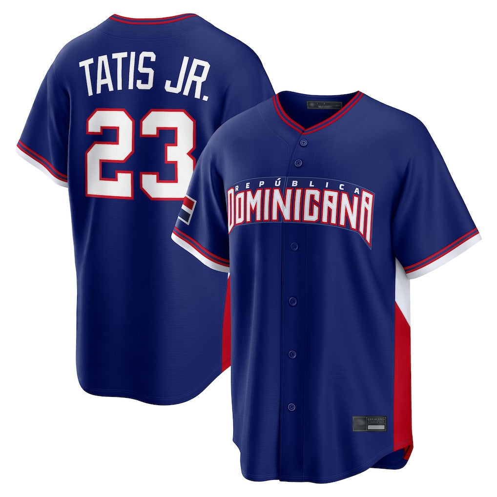 Kooe S.Diego Padres #23 Fernando Tatis Jr Player Royal 2026 World Classic Home Limited Stitched Jerseys