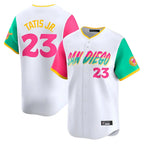 Kooe S.Diego Padres #23 Fernando Tatis Jr Player White City Connect Home Limited Stitched Jerseys