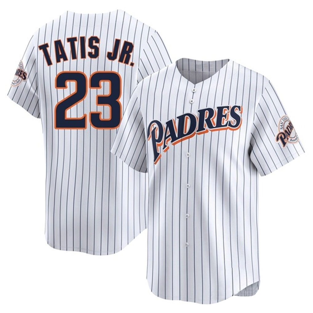 Kooe S.Diego Padres #23 Fernando Tatis Jr Player White Cooperstown Collection Limited Home Stitched Jerseys