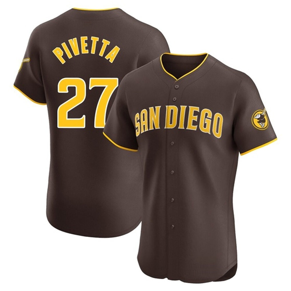 Kooe S.Diego Padres #27 Nick Pivetta Player Brown Home Limited Elite Stitched Jerseys
