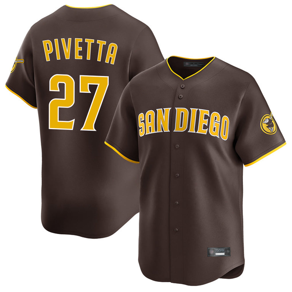 Kooe S.Diego Padres #27 Nick Pivetta Player Brown Home Limited Stitched Jerseys