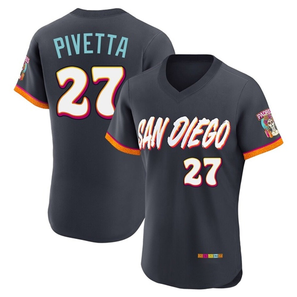 Kooe S.Diego Padres #27 Nick Pivetta Player Obsidian 2026 City Connect Home Limited Elite T-shirt Stitched Jerseys