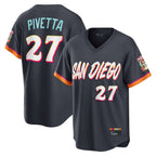 Kooe S.Diego Padres #27 Nick Pivetta Player Obsidian 2026 City Connect Home Limited T-shirt Stitched Jerseys