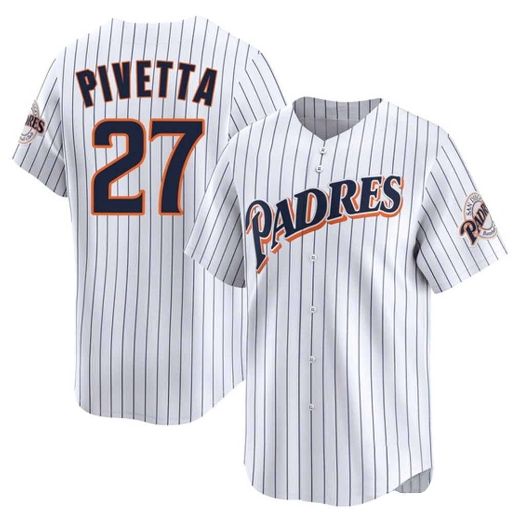 Kooe S.Diego Padres #27 Nick Pivetta Player White Cooperstown Collection Limited Home Stitched Jerseys