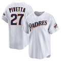 Kooe S.Diego Padres #27 Nick Pivetta Player White Cooperstown Collection Limited Home Stitched Jerseys