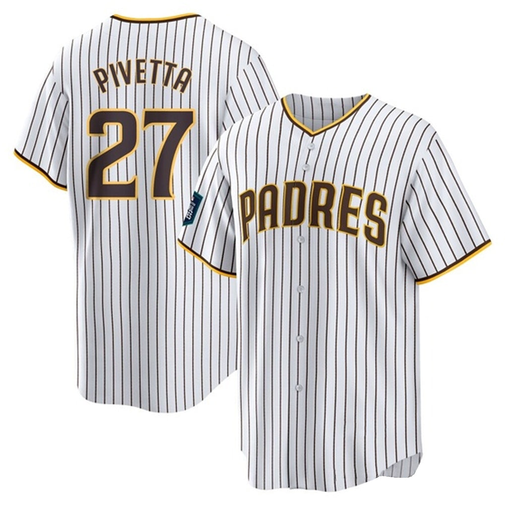 Kooe S.Diego Padres #27 Nick Pivetta Player White Home Game Stitched Jerseys