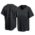 Kooe S.Diego Padres #2 Xander Bogaerts Player Black Pitch Fashion Game T-shirt Stitched Jerseys