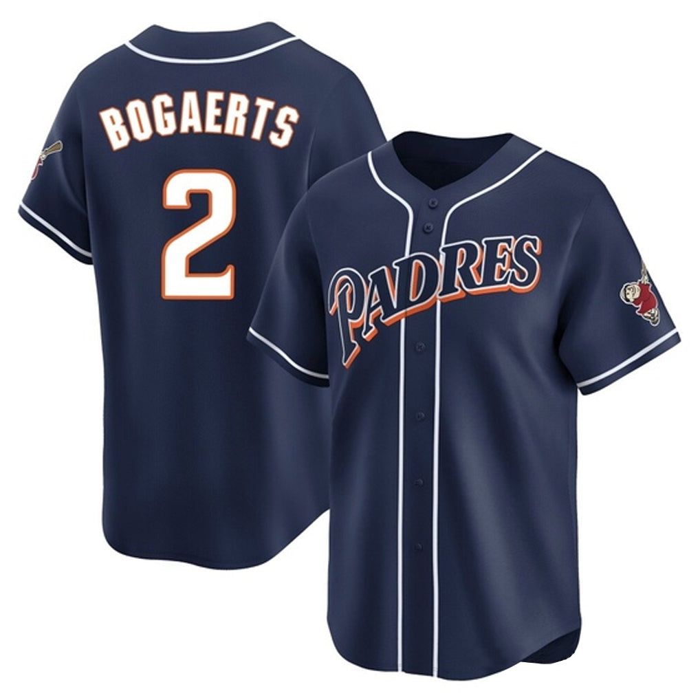 Kooe S.Diego Padres #2 Xander Bogaerts Player Navy Cooperstown Collection Limited Home Stitched Jerseys