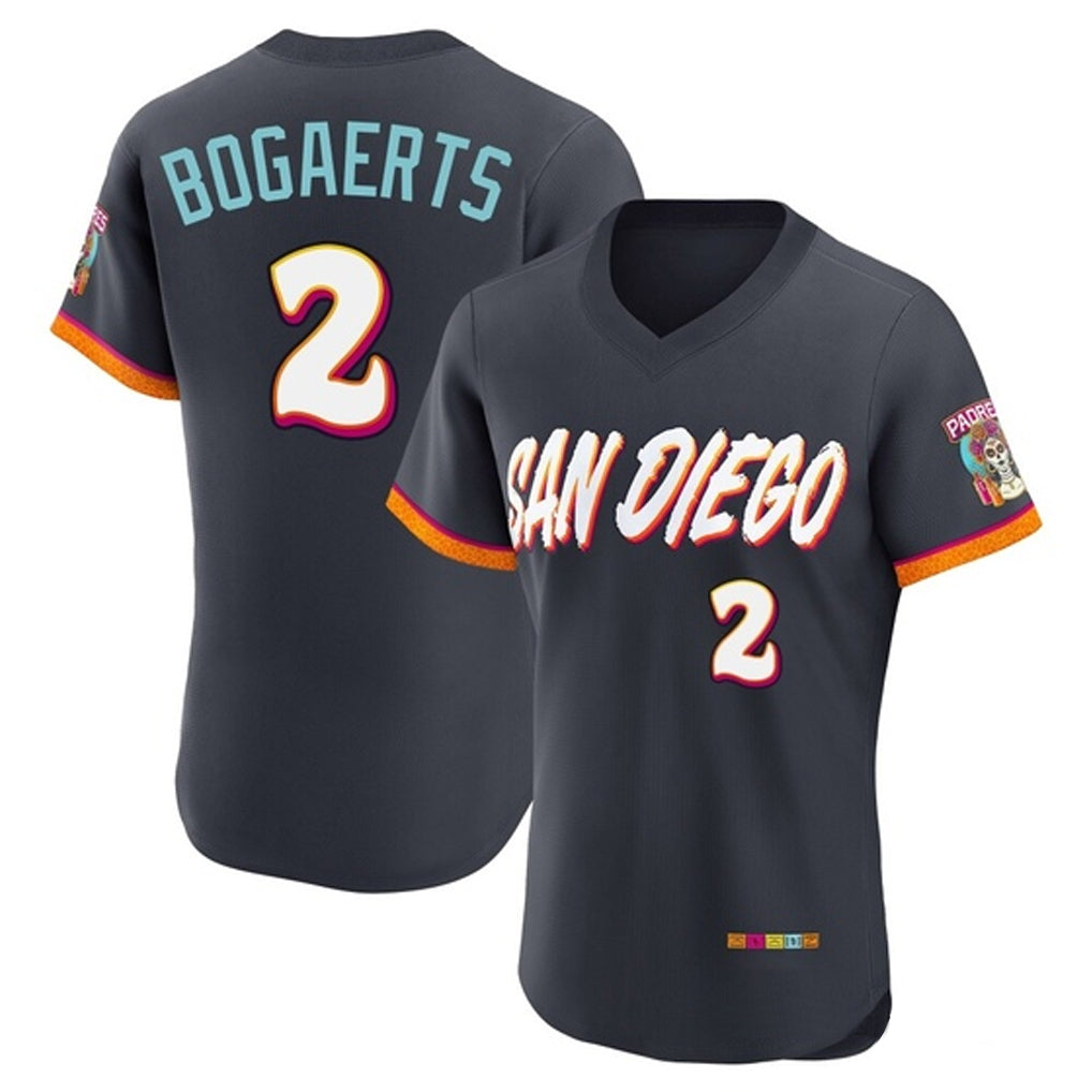 Kooe S.Diego Padres #2 Xander Bogaerts Player Obsidian 2026 City Connect Home Limited Elite T-shirt Stitched Jerseys