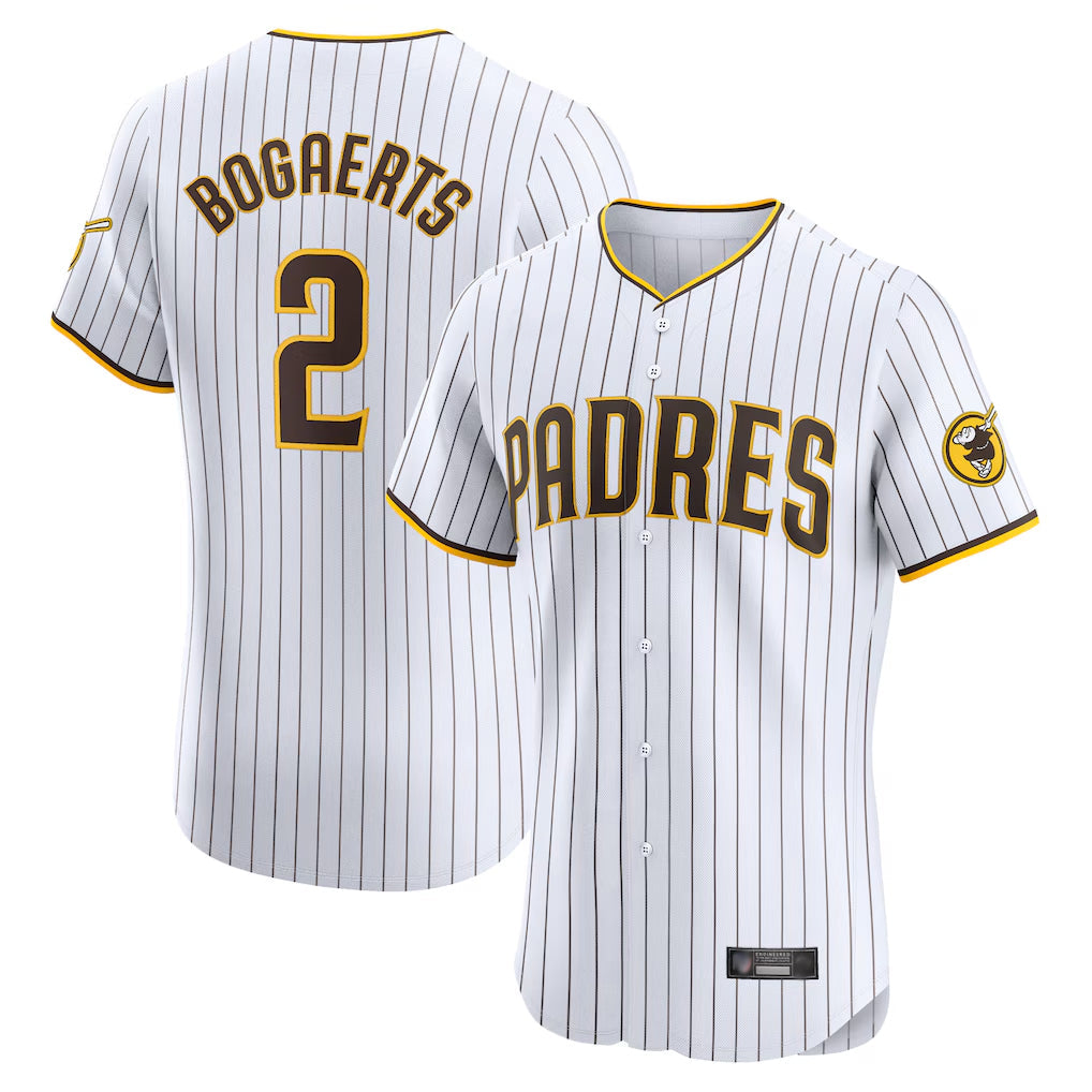Kooe S.Diego Padres #2 Xander Bogaerts Player White Home Limited Elite Stitched Jerseys