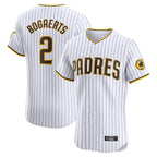 Kooe S.Diego Padres #2 Xander Bogaerts Player White Home Limited Elite Stitched Jerseys