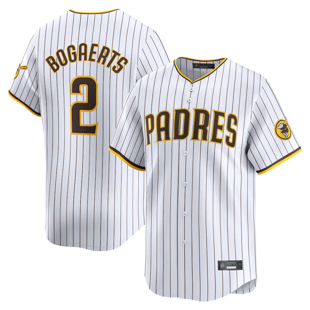 Kooe S.Diego Padres #2 Xander Bogaerts Player White Home Limited Stitched Jerseys