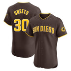 Kooe S.Diego Padres #30 Gavin Sheets Player Brown Home Limited Elite Stitched Jerseys