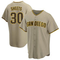 Kooe S.Diego Padres #30 Gavin Sheets Player Khaki Home Game Stitched Jerseys