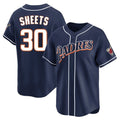Kooe S.Diego Padres #30 Gavin Sheets Player Navy Cooperstown Collection Limited Home Stitched Jerseys