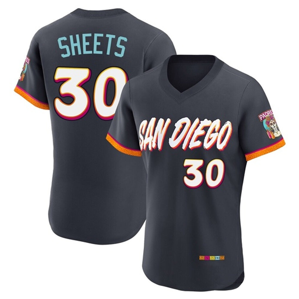 Kooe S.Diego Padres #30 Gavin Sheets Player Obsidian 2026 City Connect Home Limited Elite T-shirt Stitched Jerseys