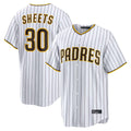 Kooe S.Diego Padres #30 Gavin Sheets Player White Home Limited Game Stitched Jerseys