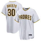 Kooe S.Diego Padres #30 Gavin Sheets Player White Home Limited Game Stitched Jerseys