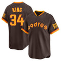 Kooe S.Diego Padres #34 Michael King Player Brown Home Cooperstown Collection Replica Game Stitched Jerseys