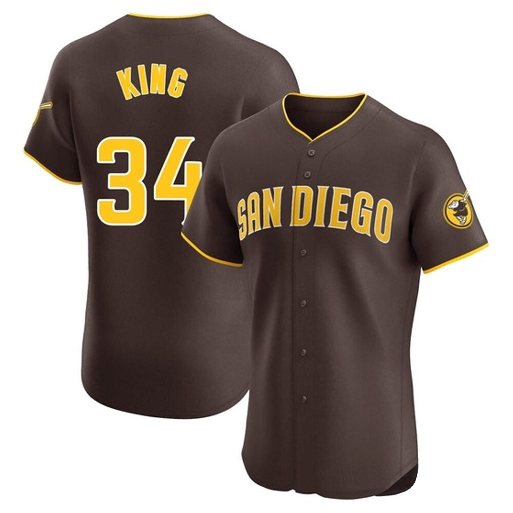 Kooe S.Diego Padres #34 Michael King Player Brown Home Limited Elite Stitched Jerseys