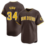 Kooe S.Diego Padres #34 Michael King Player Brown Home Limited Stitched Jerseys