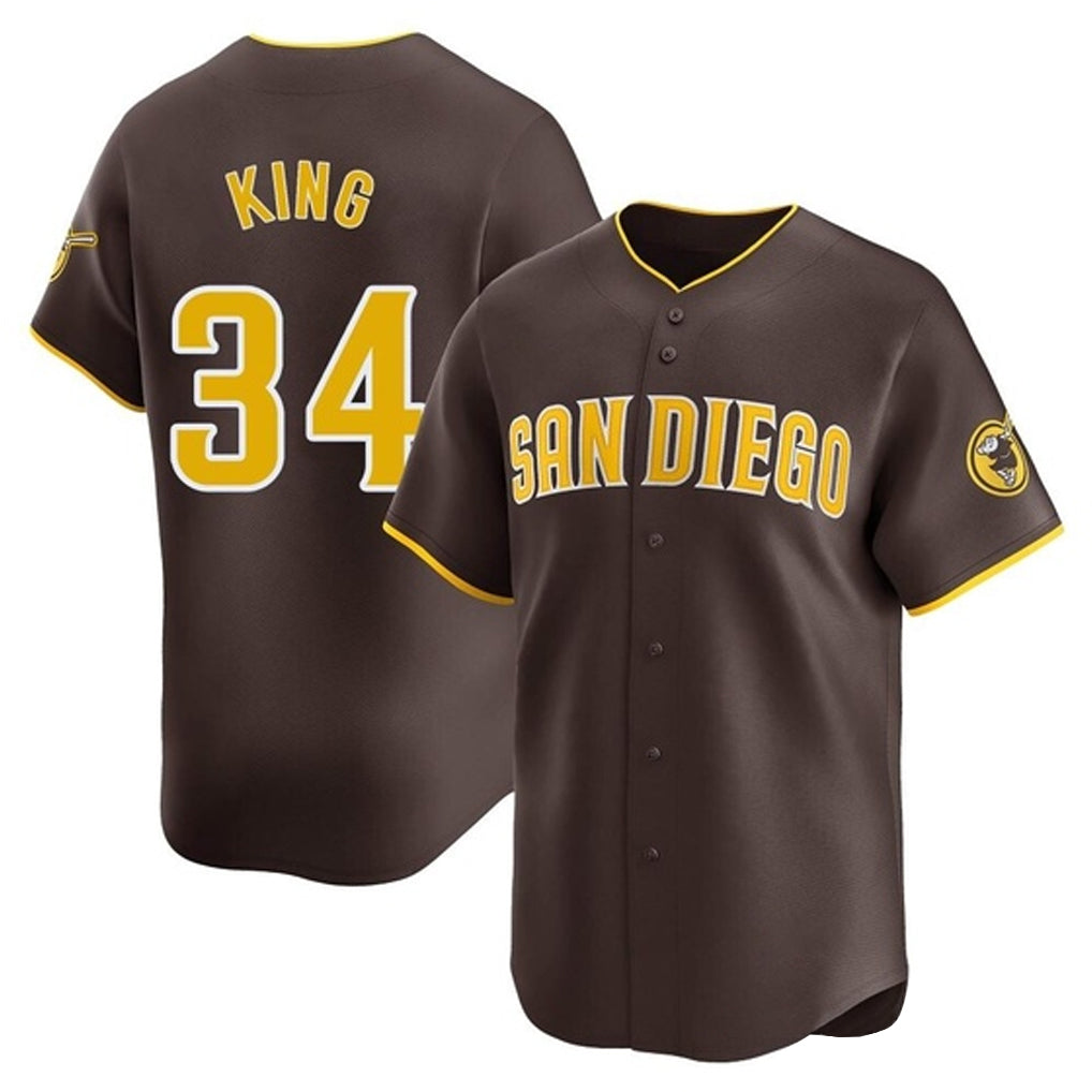 Kooe S.Diego Padres #34 Michael King Player Brown Home Limited Stitched Jerseys