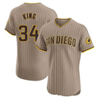 Kooe S.Diego Padres #34 Michael King Player Khaki Home Limited Elite Stitched Jerseys