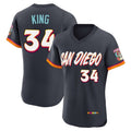 Kooe S.Diego Padres #34 Michael King Player Obsidian 2026 City Connect Home Limited Elite T-shirt Stitched Jerseys