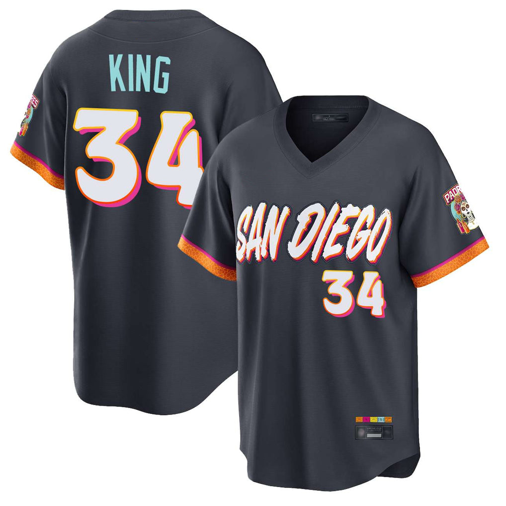 Kooe S.Diego Padres #34 Michael King Player Obsidian 2026 City Connect Home Limited T-shirt Stitched Jerseys