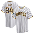 Kooe S.Diego Padres #34 Michael King Player White Home Game Stitched Jerseys