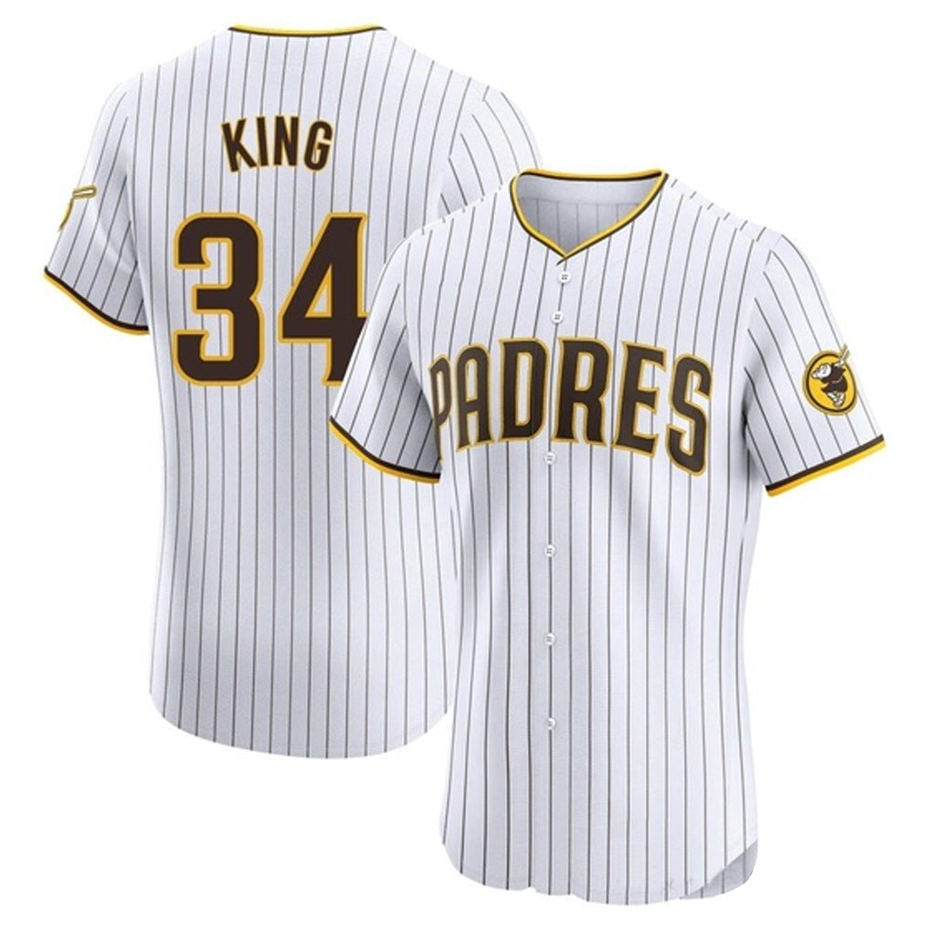 Kooe S.Diego Padres #34 Michael King Player White Home Limited Elite Stitched Jerseys