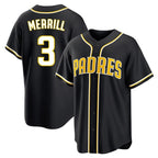 Kooe S.Diego Padres #3 Jackson Merrill Player Black 2026 Fashion Home Stitched Jerseys
