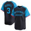 Kooe S.Diego Padres #3 Jackson Merrill Player National League Navy All-Star Game Limited Stitched Jerseys