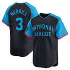 Kooe S.Diego Padres #3 Jackson Merrill Player National League Navy All-Star Game Limited Stitched Jerseys