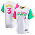 Kooe S.Diego Padres #3 Jackson Merrill Player White City Connect Home Limited Stitched Jerseys