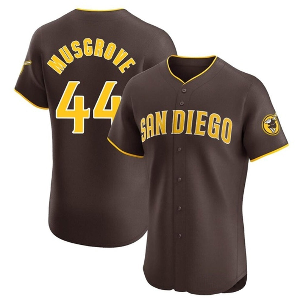 Kooe S.Diego Padres #44 Joe Musgrove Player Brown Home Limited Elite Stitched Jerseys