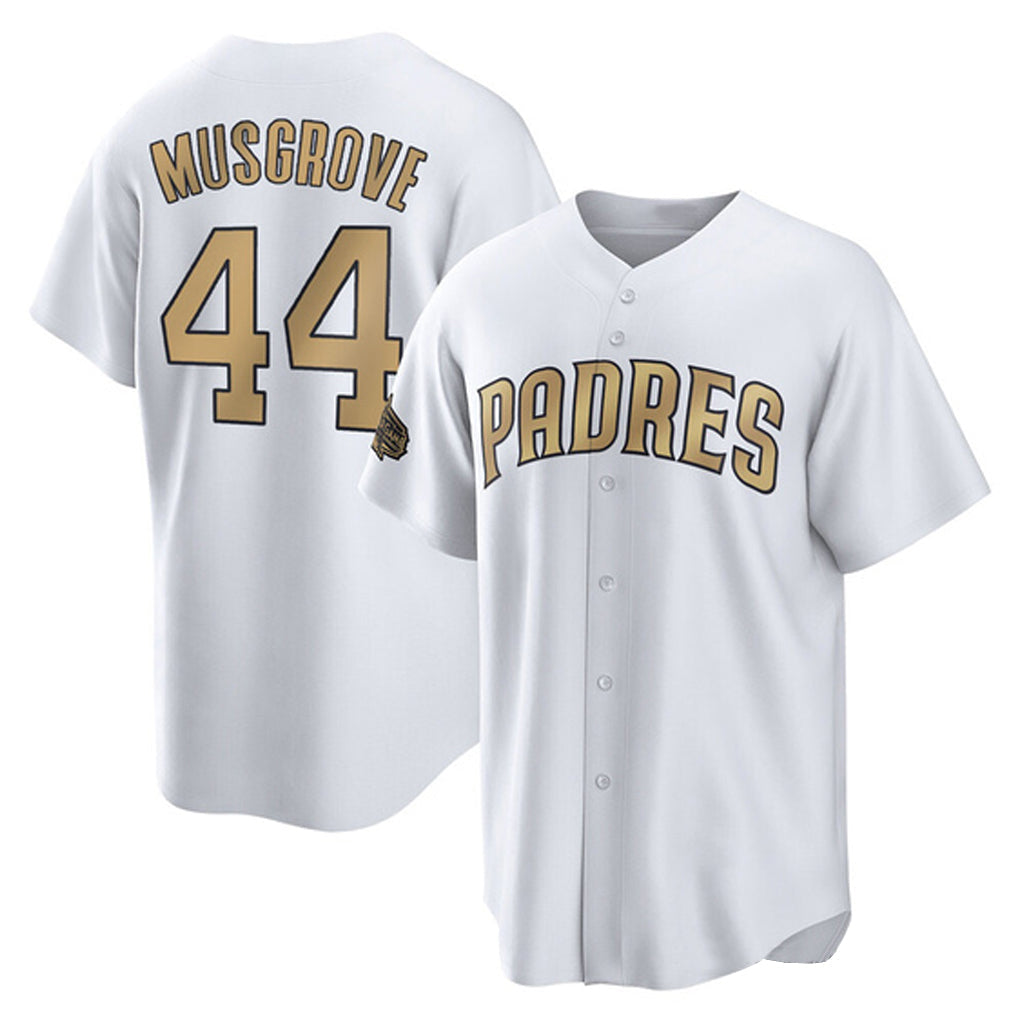 Kooe S.Diego Padres #44 Joe Musgrove Player Gold All-Star Home Game Stitched Jerseys