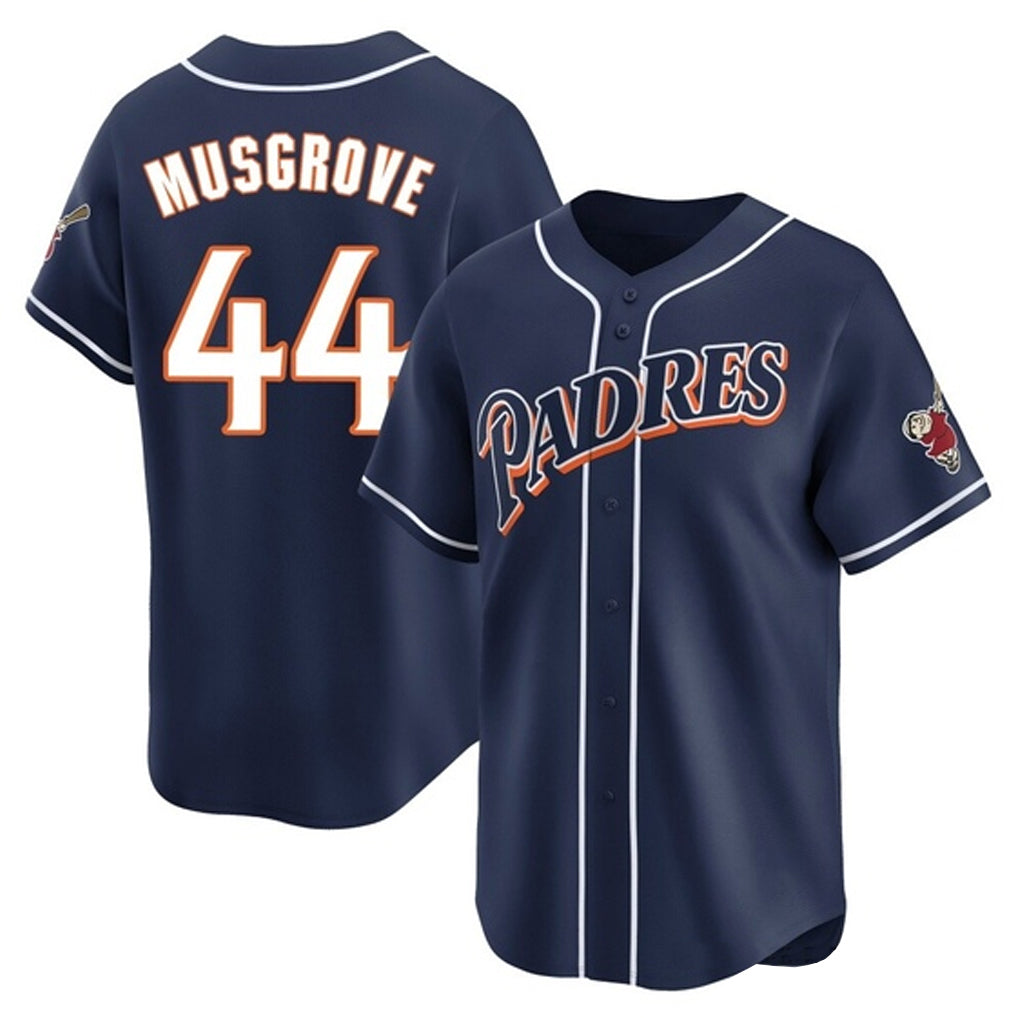 Kooe S.Diego Padres #44 Joe Musgrove Player Navy Cooperstown Collection Limited Home Stitched Jerseys