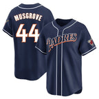 Kooe S.Diego Padres #44 Joe Musgrove Player Navy Cooperstown Collection Limited Home Stitched Jerseys