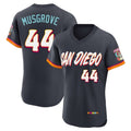 Kooe S.Diego Padres #44 Joe Musgrove Player Obsidian 2026 City Connect Home Limited Elite T-shirt Stitched Jerseys