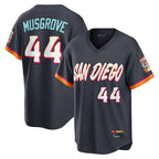 Kooe S.Diego Padres #44 Joe Musgrove Player Obsidian 2026 City Connect Home Limited T-shirt Stitched Jerseys