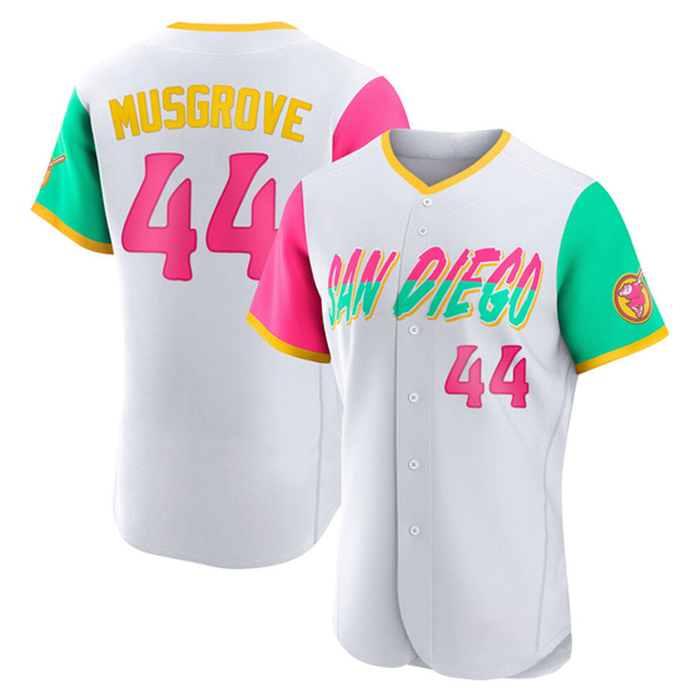 Kooe S.Diego Padres #44 Joe Musgrove Player White City Connect Home Limited Elite Stitched Jerseys