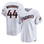 Kooe S.Diego Padres #44 Joe Musgrove Player White Cooperstown Collection Limited Home Stitched Jerseys